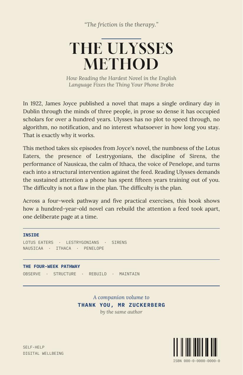 The Ulysses Method back cover